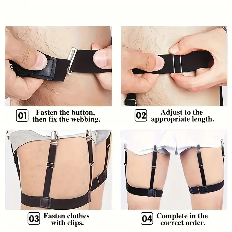 Men Shirt Stays Belt ( Pair of 2 )
