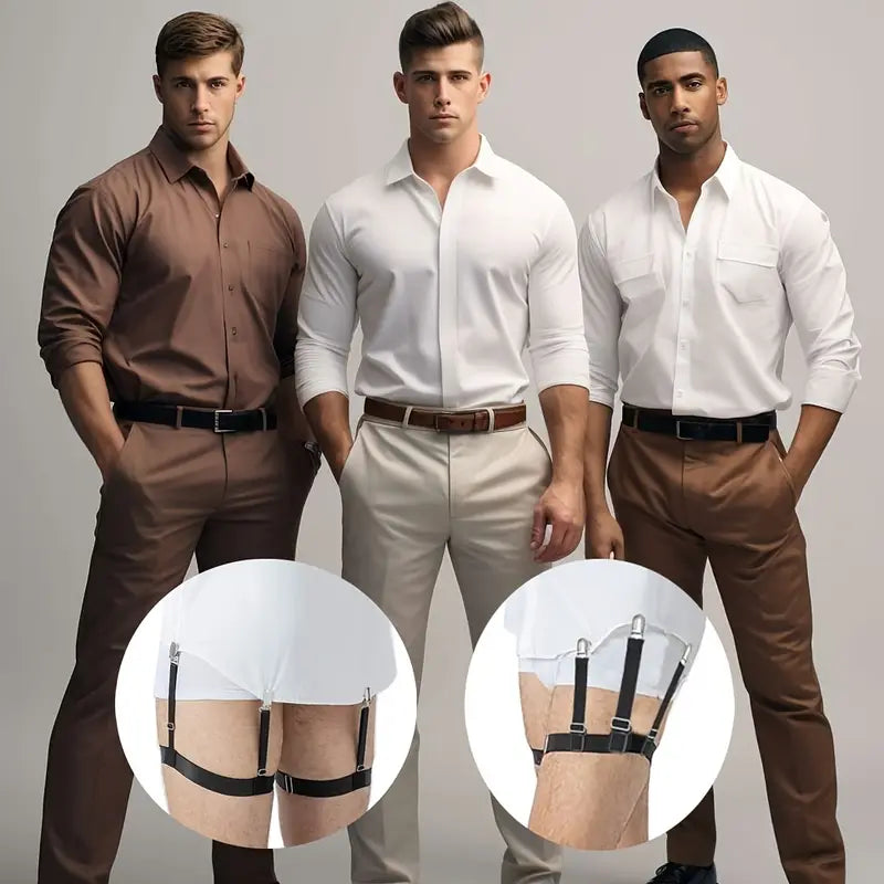 Men Shirt Stays Belt ( Pair of 2 )
